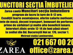 Muncitori sectia imbuteliere